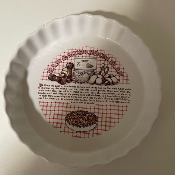 Ham and Mushroom  7” Flan Bakeware with recipe - Picture 3 of 4